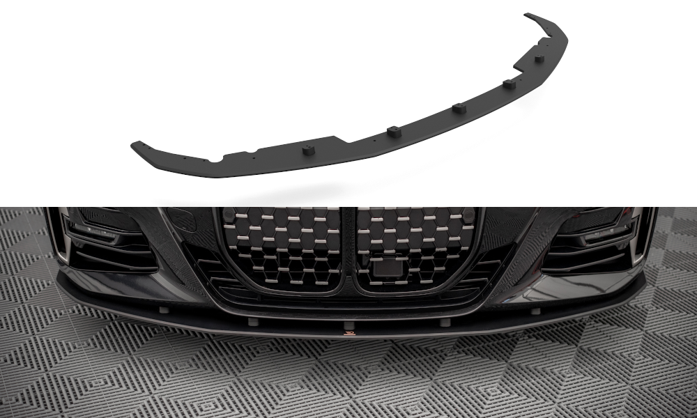 Image of Street Pro Front Splitter BMW 4 M-Pack G22 Red Line