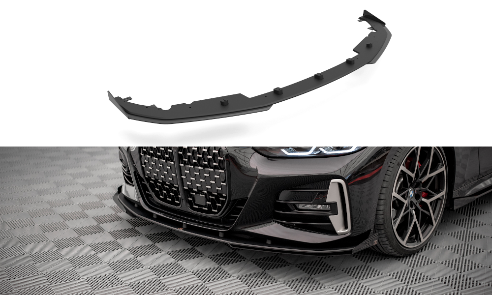 Image of Street Pro Front Splitter + Flaps BMW 4 M-Pack G22-GB V1