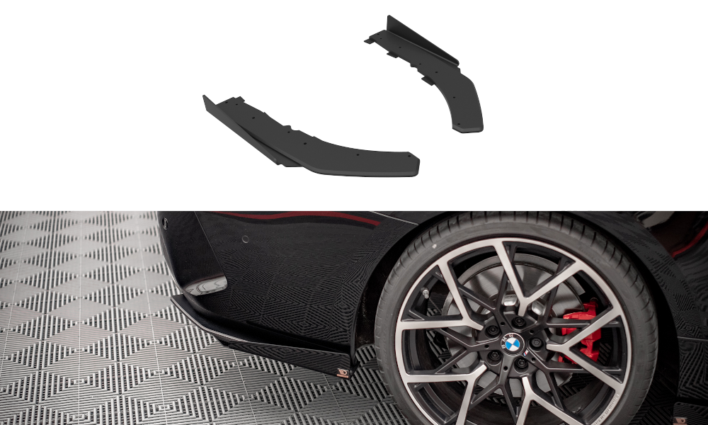Image of Street Pro Rear Side Splitters + Flaps BMW 4 M-Pack G22-GB V2