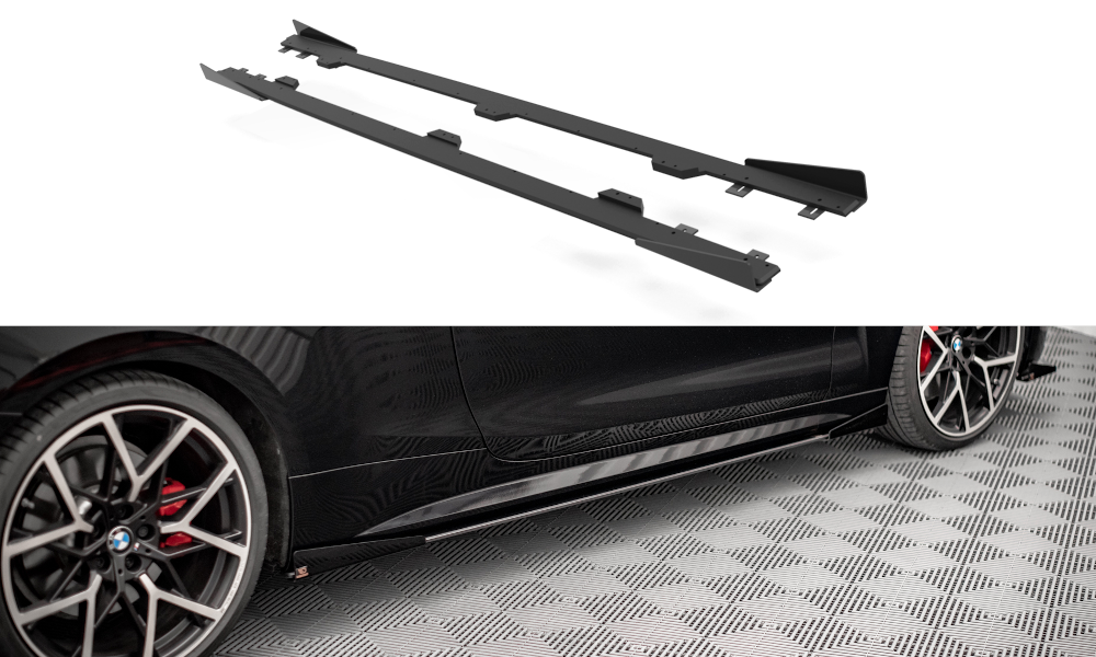 Image of Street Pro Side Skirts Diffusers + Flaps Bm 4 M-Pack G22-GB V2