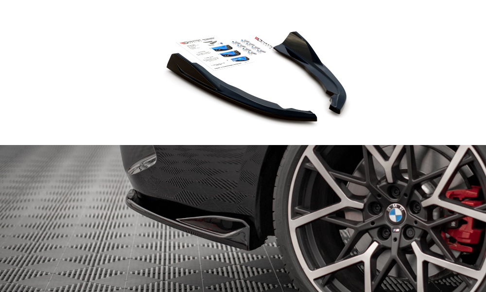 Image of Rear Side Splitters V.2 BMW 4 M-Pack G22 - Textured
