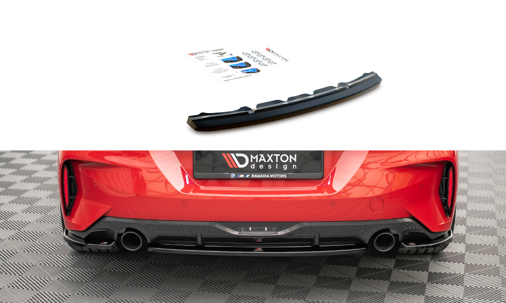 Image of Central Rear Splitter For BMW Z4 M-Pack G29 - Gloss Black