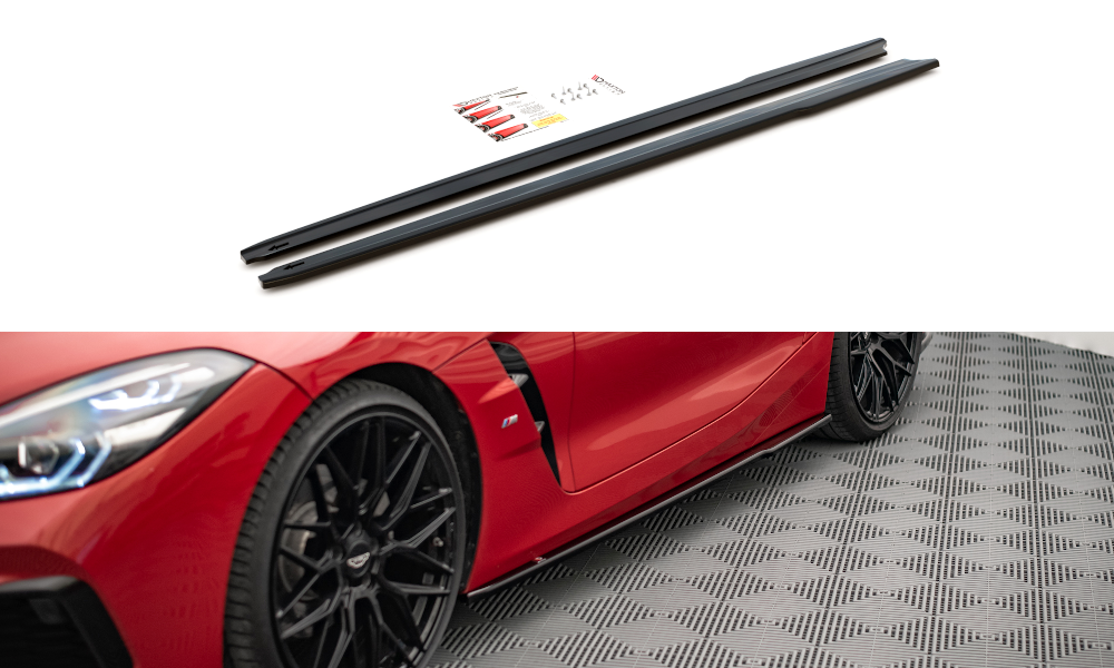 Image of Side Skirts Diffusers BMW Z4 M-Pack G29 - Gloss Black