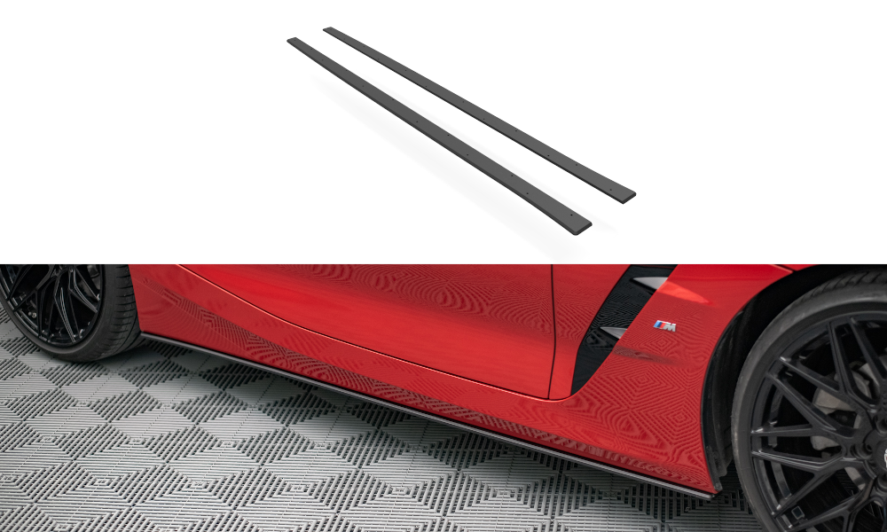 Image of Street Pro Side Skirts Diffusers BMW Z4 M-Pack G29 - Black