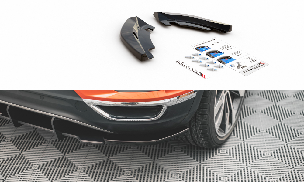 Image of Rear Side Splitters Volkswagen T-ROC MK1 - Textured