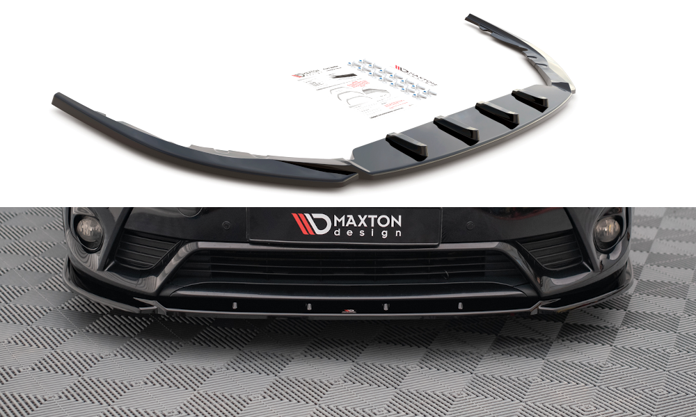 Image of Front Splitter V.2 Toyota Avensis MK3 Facelift - Textured