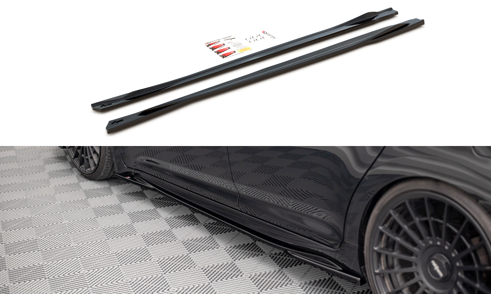 Image of Side Skirts Diffusers Toyota Avensis MK3 Facelift-GB