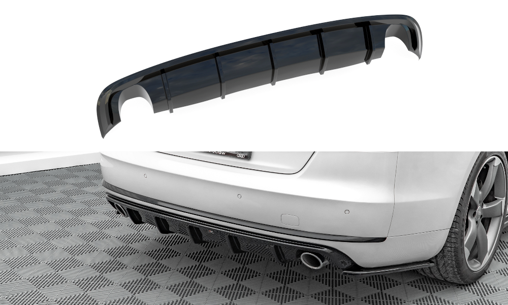 Image of Rear Valance Audi A8 D4 - Gloss Black