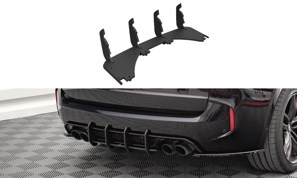 Image of Street Pro Rear Diffuser BMW X5 M F15 - Black