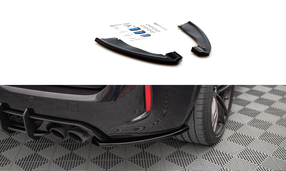 Image of Rear Side Splitters BMW X5 M F15 - Gloss Black