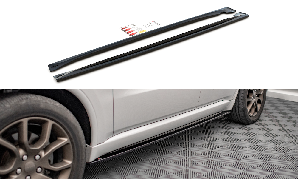 Image of Side Skirts Diffusers Dodge Durango Rt MK3 - Gloss Black