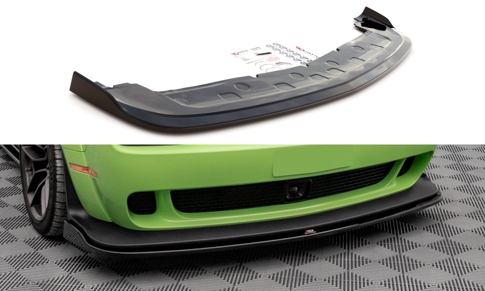 Image of Front Splitter Dodge Challenger Srt Demon MK3 - Gloss Black