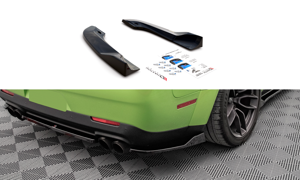 Image of Rear Side Splitters Dodge Challenger Srt Demon MK3-CL