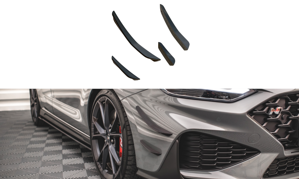 Image of Bumper Wings (Canards) Hyundai I30 N HB/Fastback MK3 FL
