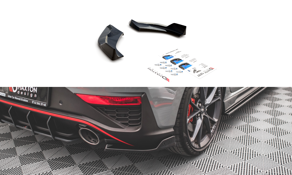 Image of Rear Side Splitters V.3 Hyundai I30 N Hatchback MK3 Facelift V3