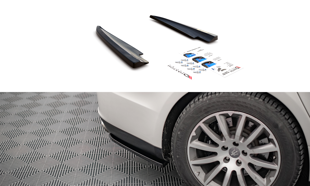 Rear Side Splitters Maserati Ghibli MK3 - Textured