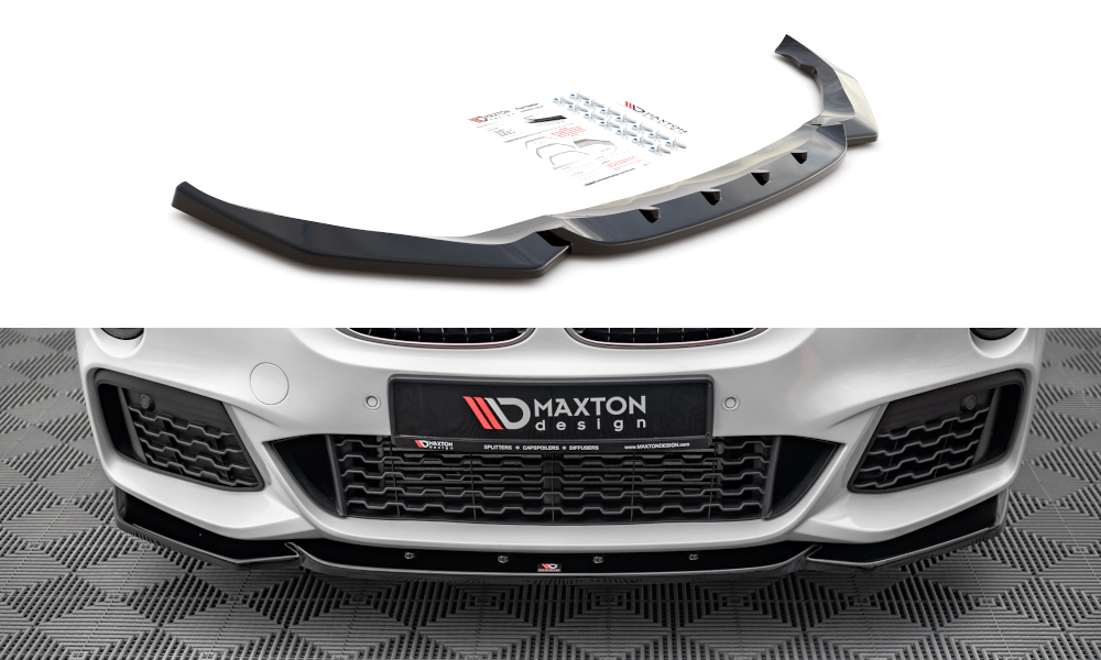 Image of Front Splitter V.1 BMW X1 M-Pack F48 - Gloss Black