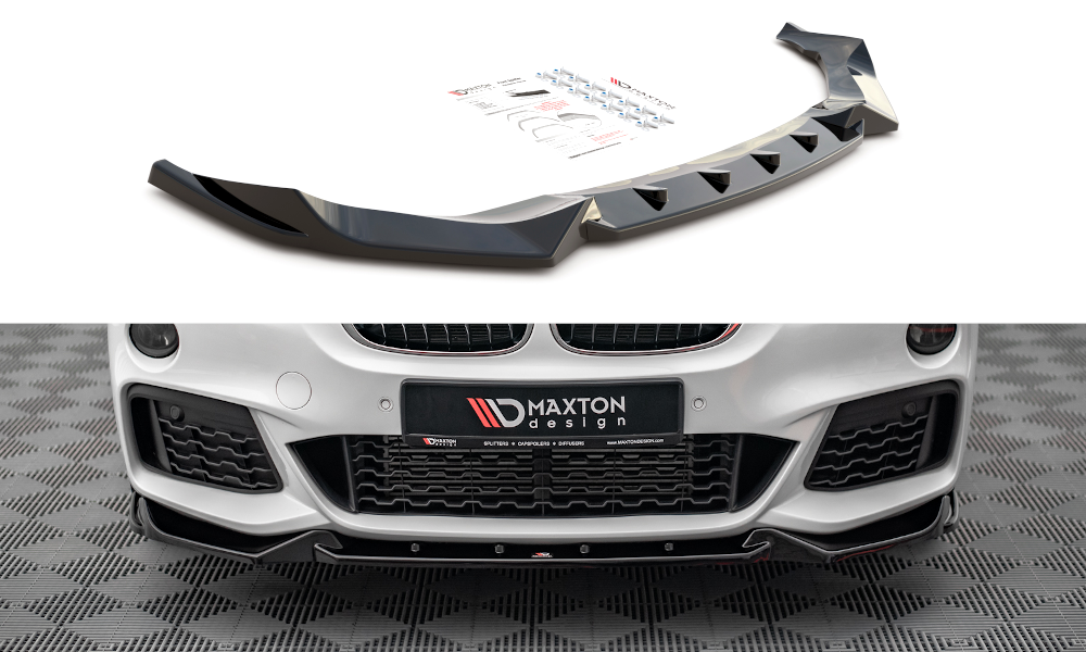 Image of Front Splitter V.2 BMW X1 M-Pack F48 - Gloss Black