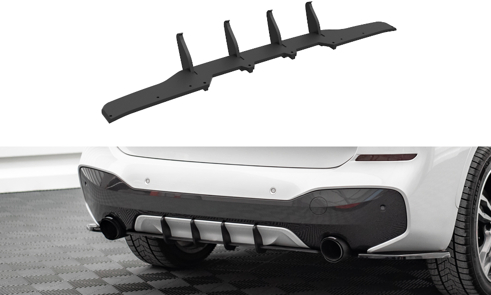 Image of Street Pro Rear Diffuser BMW X1 M-Pack F48 Red Line