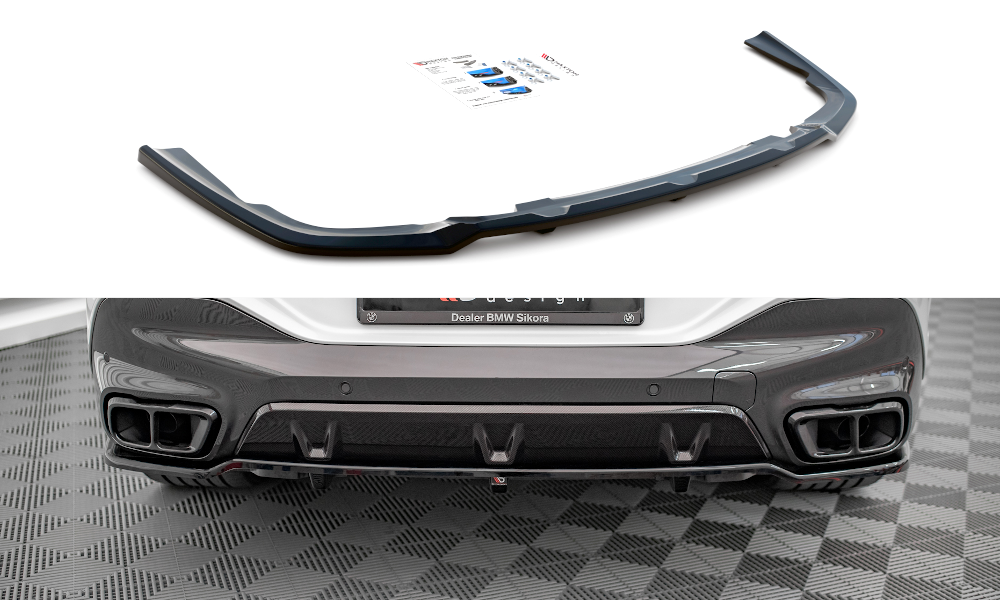 Image of Central Rear Splitter (With Vertical Bars) BMW X6 M-Pack G06 V1