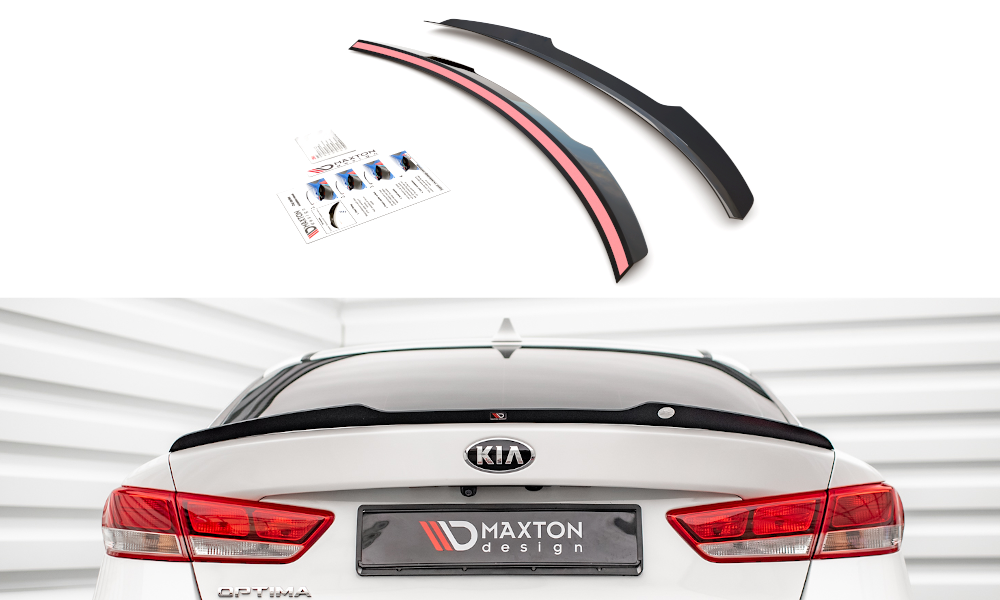 Image of Spoiler Cap Kia Optima MK4 - Gloss Black