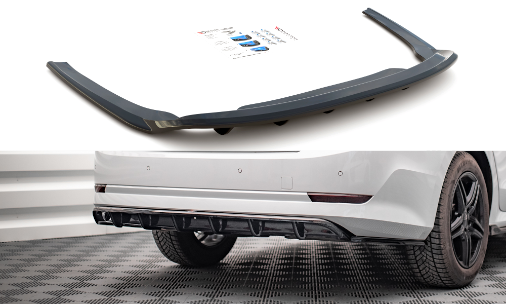Image of Central Rear Splitter (With Vertical Bars) Skoda Octavia MK4 V3