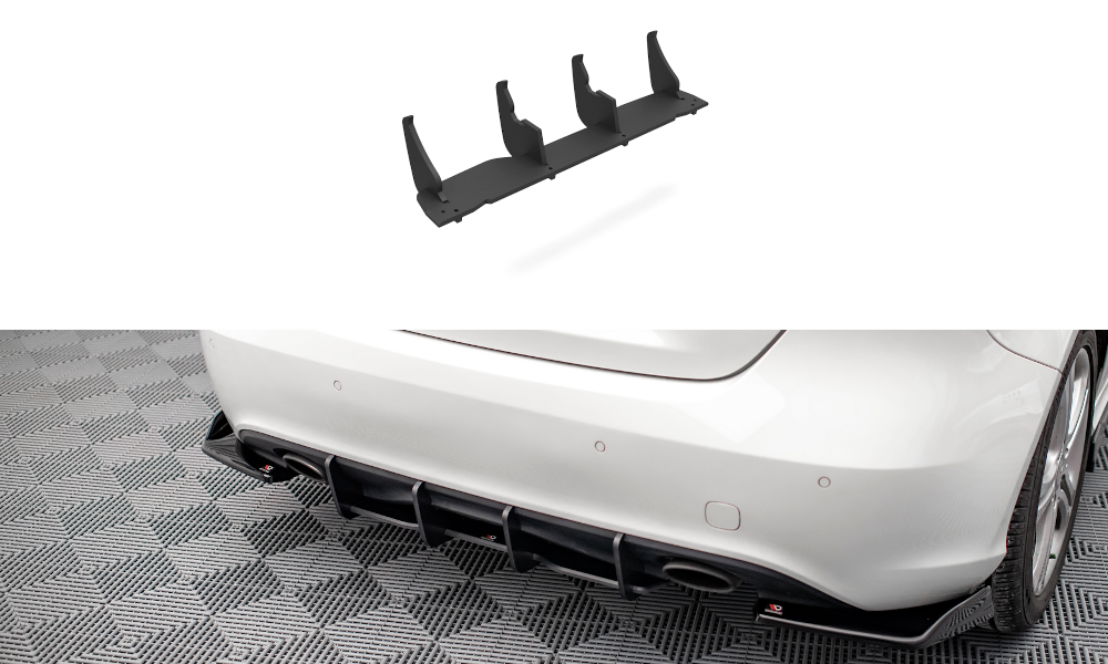 Image of Street Pro Rear Diffuser Mercedes-Benz A W176 - Black