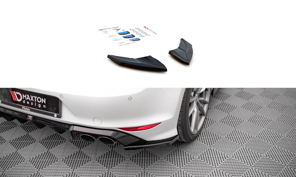 Image of Rear Side Splitters V.4 Volkswagen Golf R MK7 - Textured