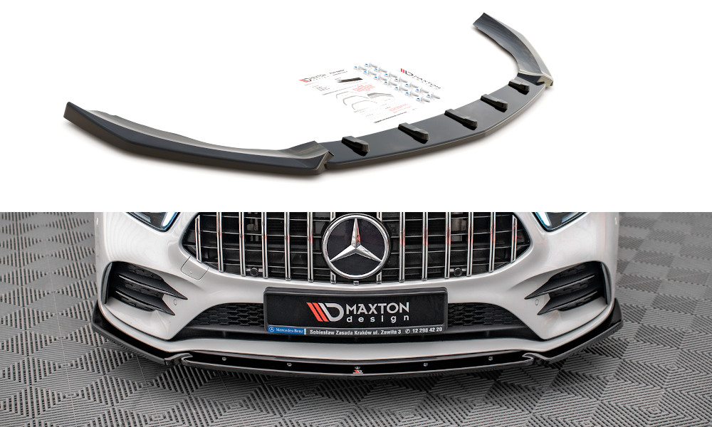 Image of Front Splitter V.4 Mercedes A35 AMG / AMG-Line W177 -GB