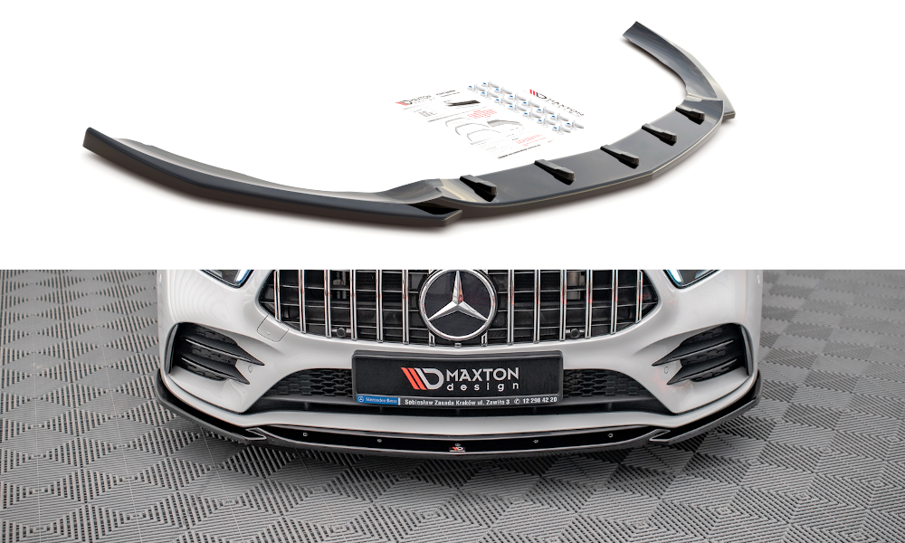 Image of Front Splitter V.5 Mercedes A35 AMG / AMG-Line W177 -GB