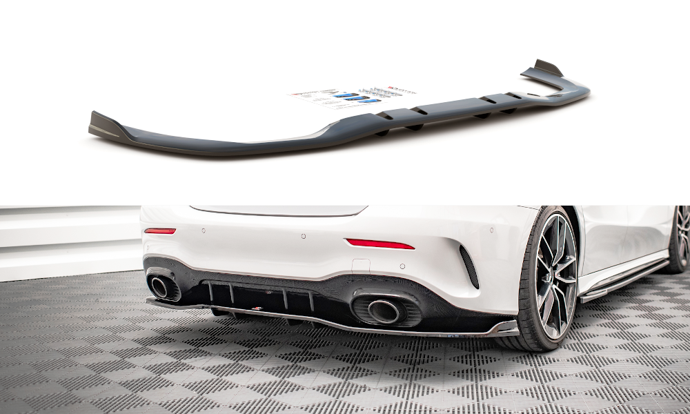 Image of Central Rear Splitter V.2 Mercedes A 35 AMG Sedan V177-GB