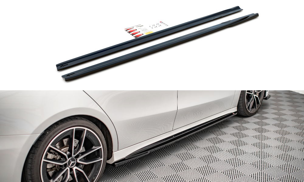 Image of Side Skirts Diffusers V.2 Mercedes A35 AMG / AMG-Line W177 - V2