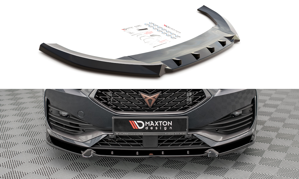 Image of Front Splitter V.1 Cupra Leon - Gloss Black