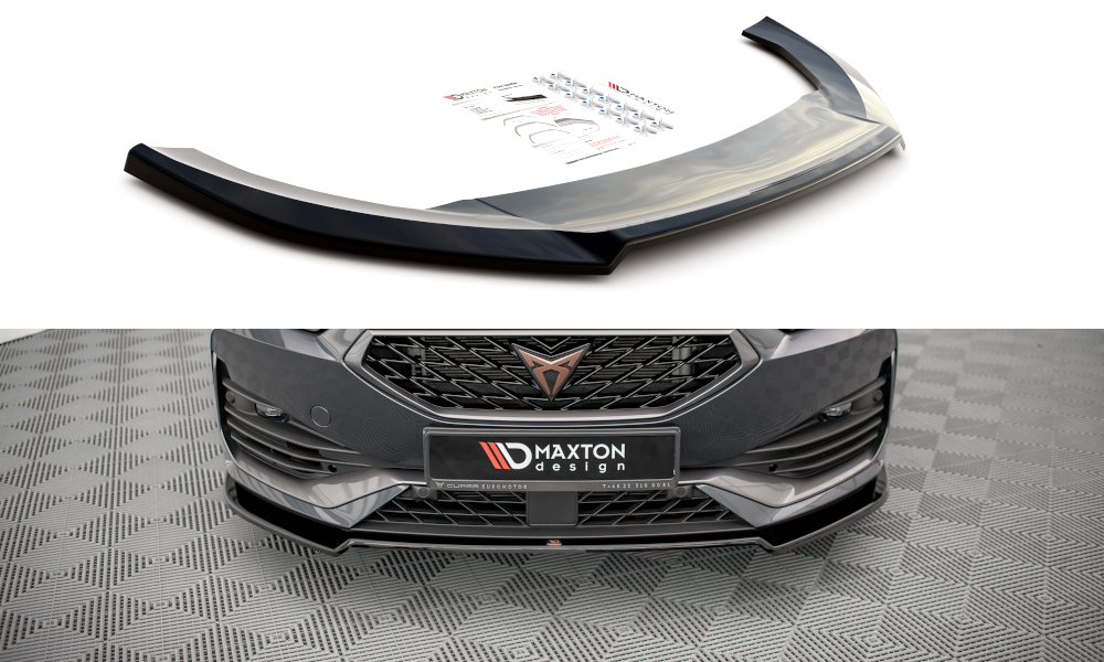 Image of Front Splitter V.2 Cupra Leon - Gloss Black