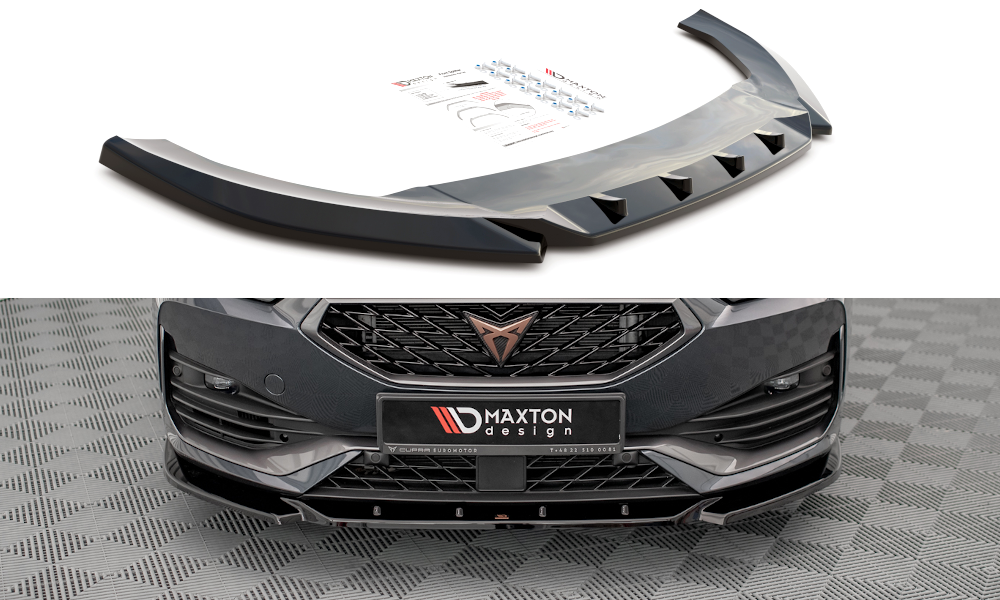 Image of Front Splitter V.3 Cupra Leon - Gloss Black