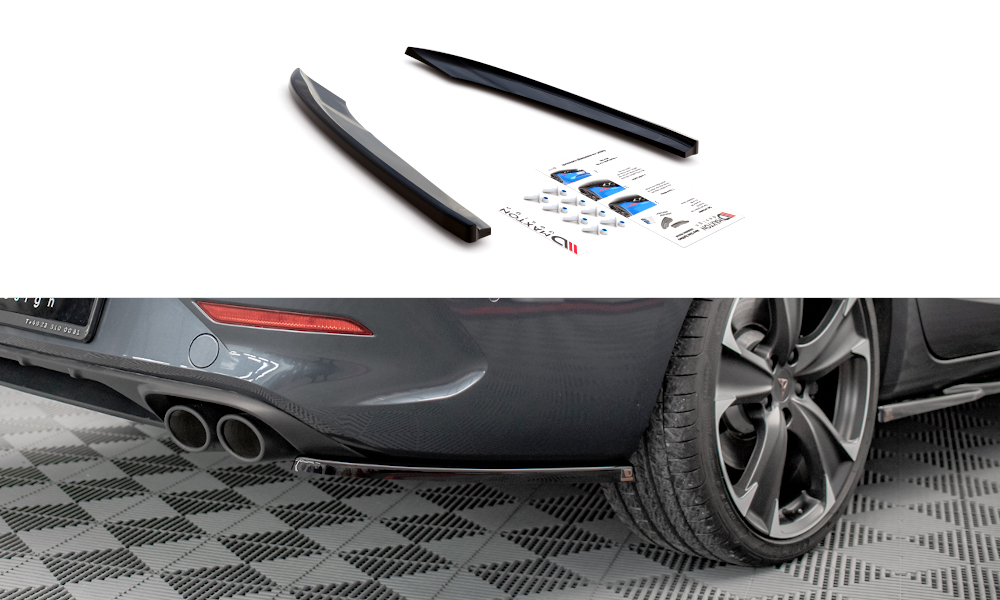 Image of Rear Side Splitters Cupra Leon ST - Textured