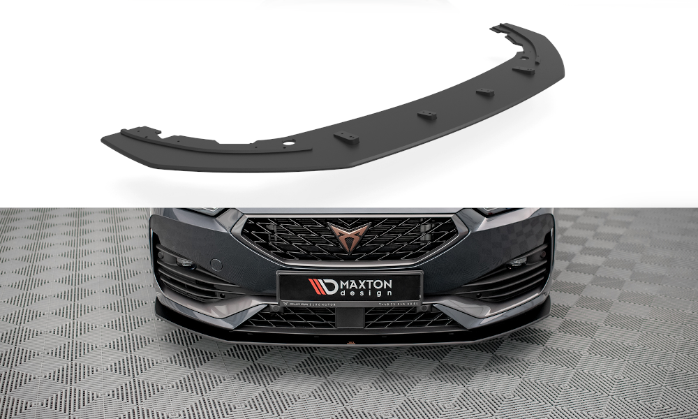 Image of Street Pro Front Splitter Cupra Leon - Black