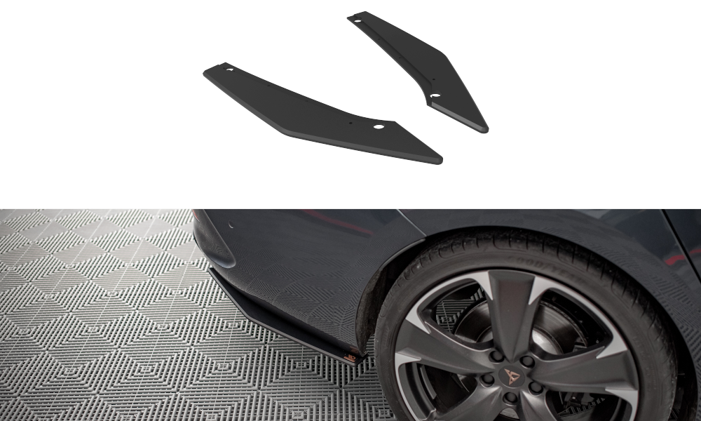 Image of Street Pro Rear Side Splitters Cupra Leon ST Red Line