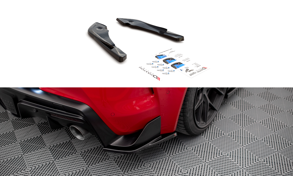 Image of Rear Side Splitters V.3 Toyota Supra MK5 - Textured