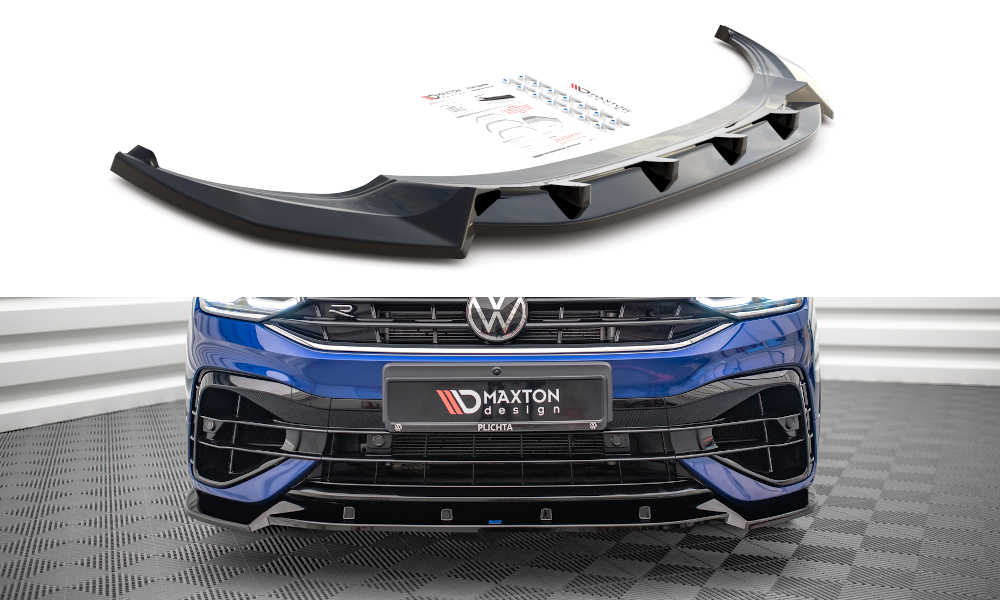 Image of Front Splitter V.2 Volkswagen Tiguan R MK2 Facelift-GB
