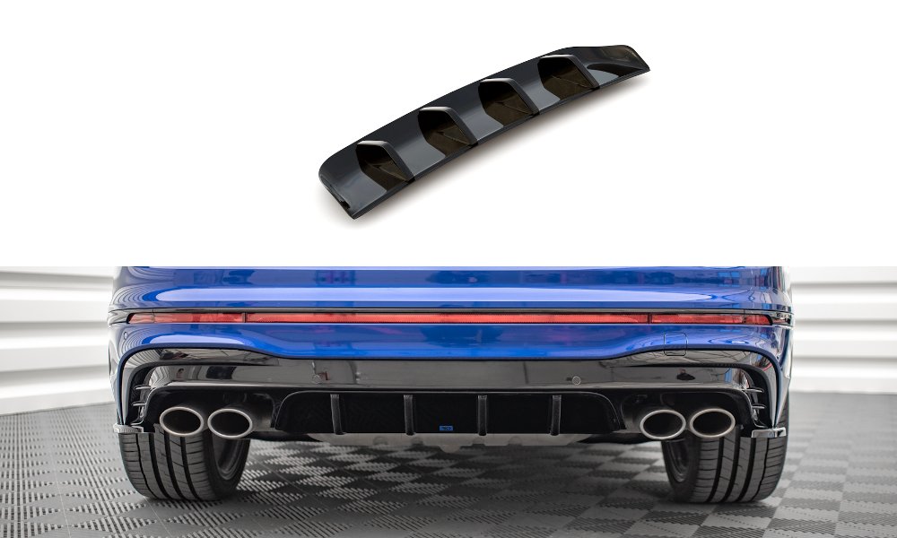 Image of Rear Valance Volkswagen Tiguan R MK2 Facelift - Gloss Black