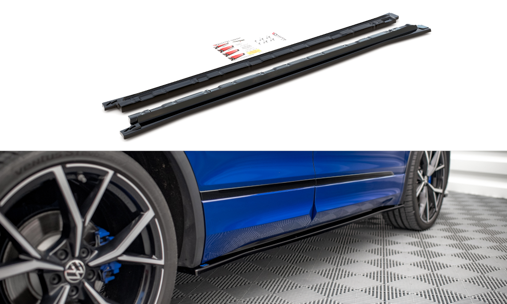 Image of Side Skirts Diffusers Volkswagen Tiguan R/R-Line MK2 Facelif
