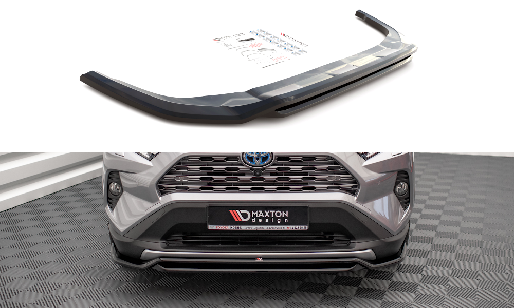 Image of Front Splitter Toyota Rav4 MK5 - Gloss Black