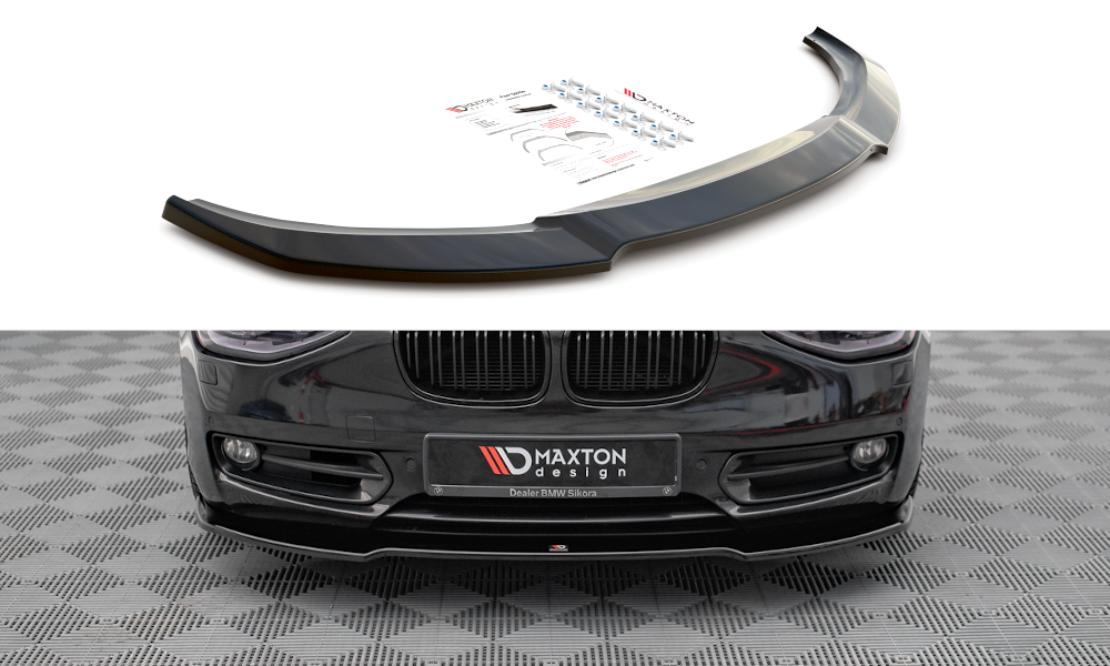 Front Splitter V.1 BMW 1 F20 - Gloss Black
