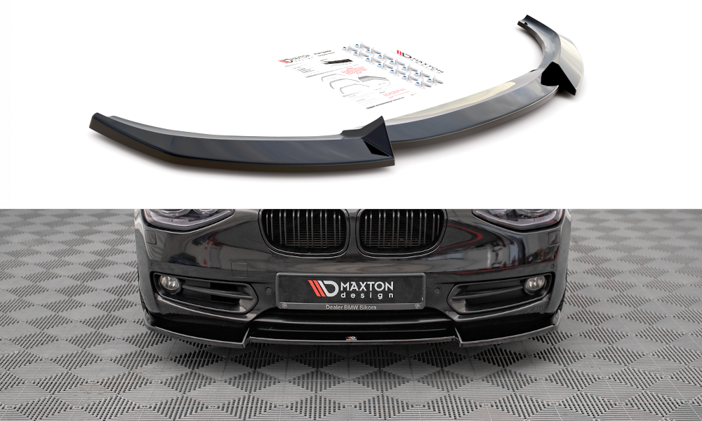 Front Splitter V.2 BMW 1 F20 - Gloss Black
