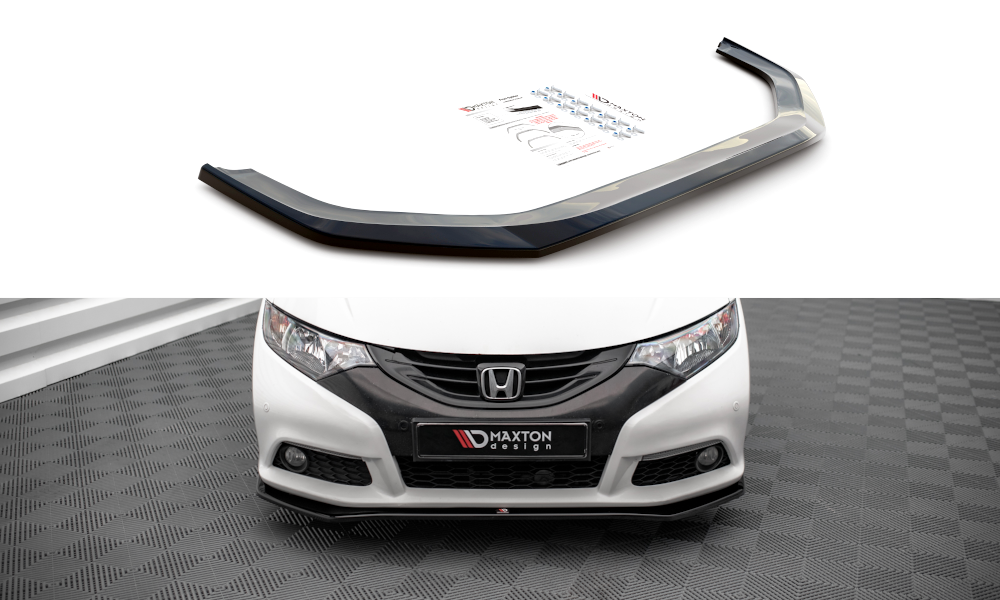 Image of Frontsplitter V.1 Honda Civic MK9 - Glanzend zwart