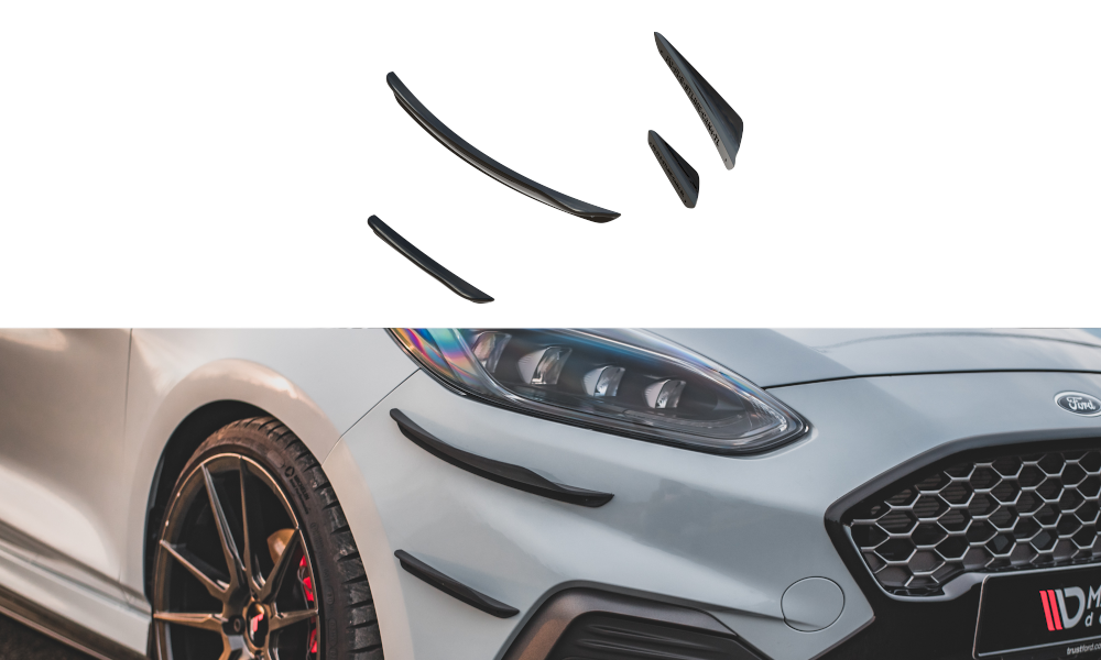 Image of Front Bumper Wings (Canards) V.3 Ford Fiesta MK8 ST / ST-Lin