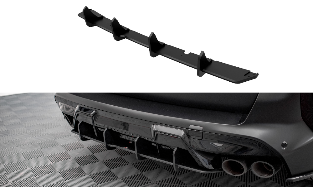 Image of Street Pro Rear Diffuser BMW X5M F95 Red Line