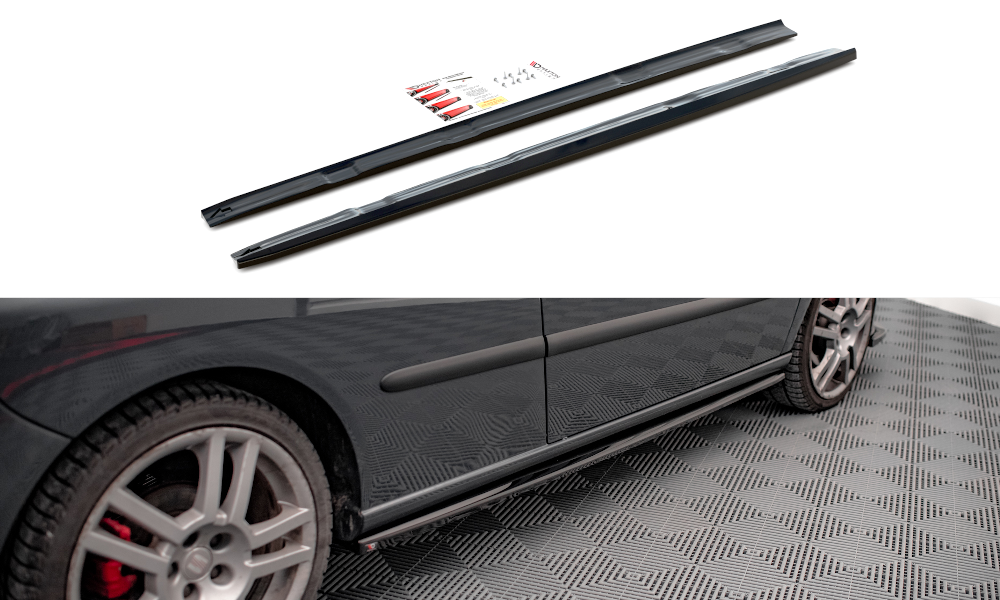 Image of Side Skirts Diffusers Seat Ibiza Cupra MK3 - Gloss Black