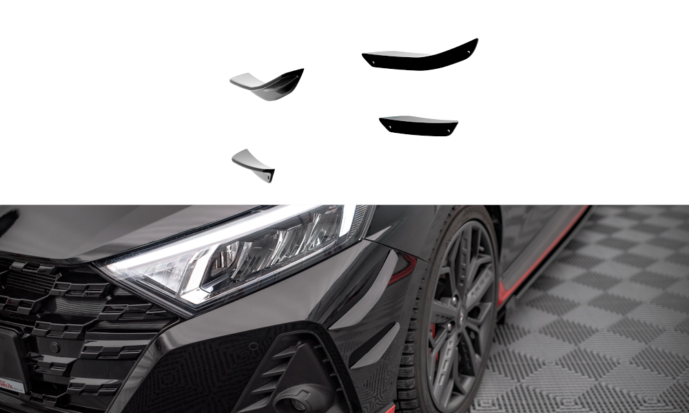 Image of Front Bumper Wings (Canards) Hyundai I20 N MK3